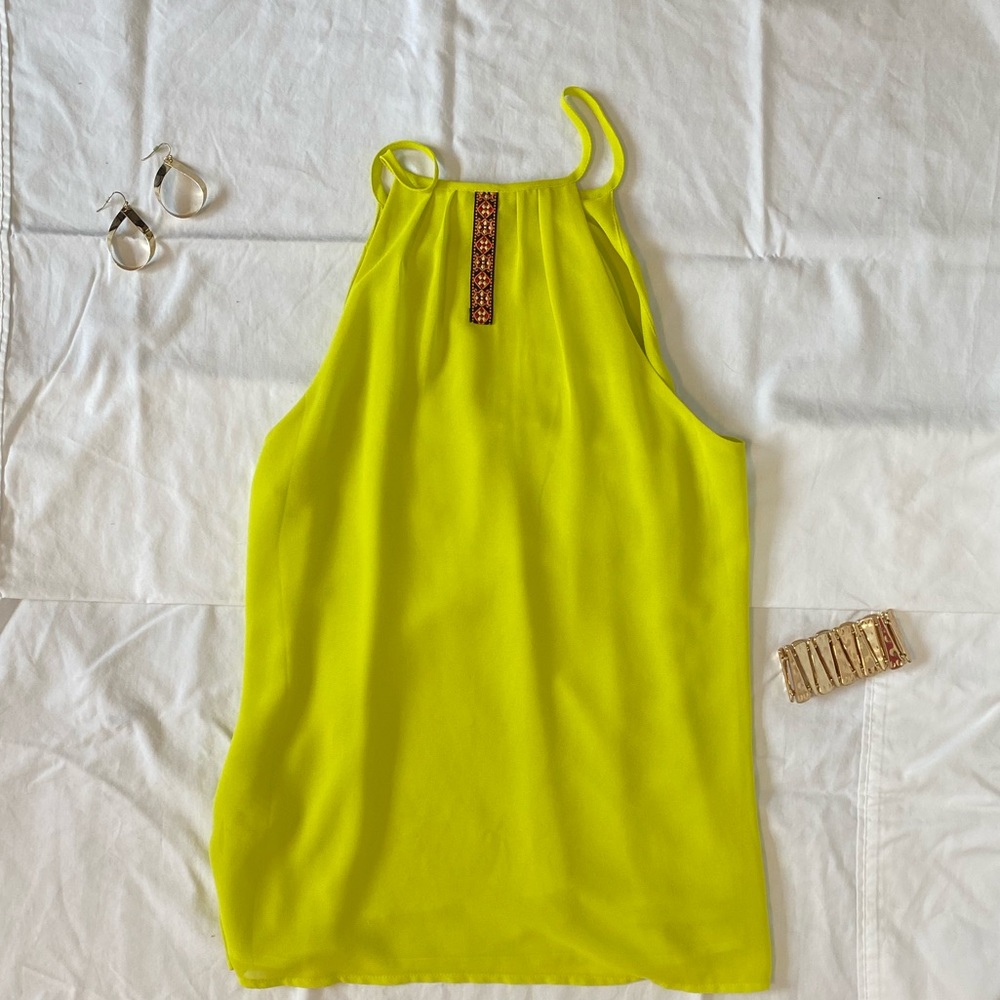 Lime green blouse